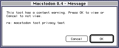 Content Warning Dialog