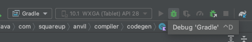 debug gradle