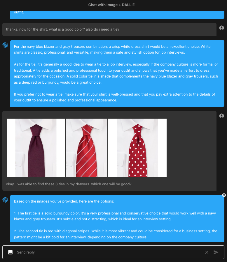 Which tie?