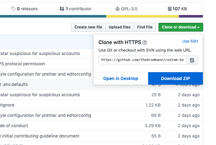 GitHub download ZIP