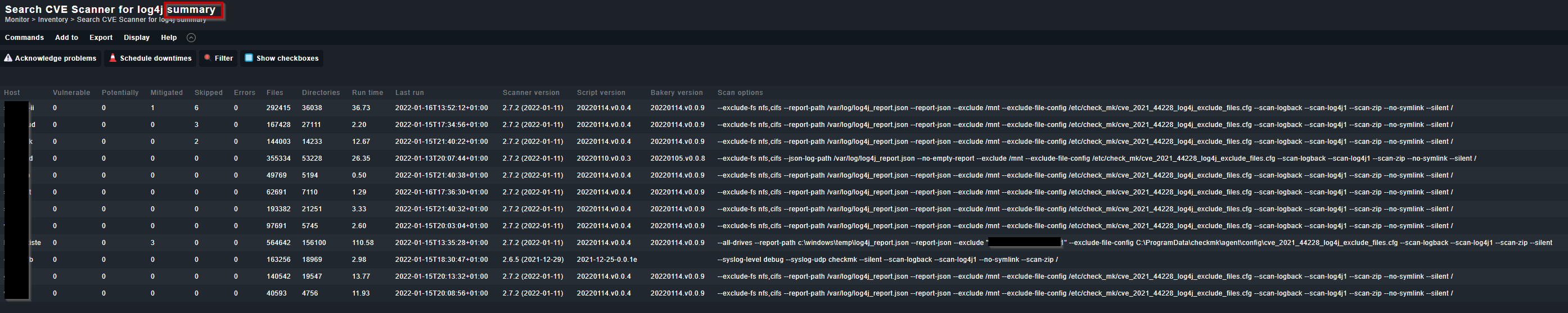 (sample inventory summary)