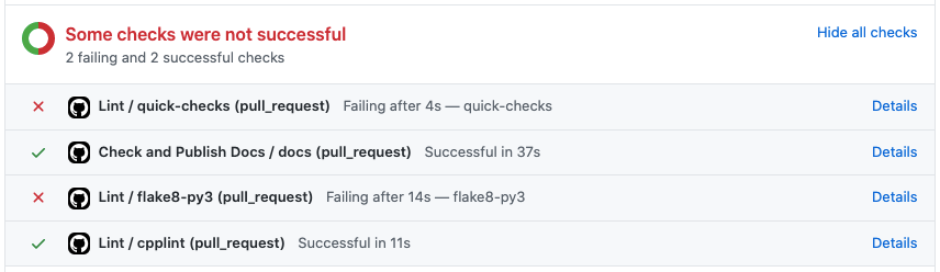 github checks