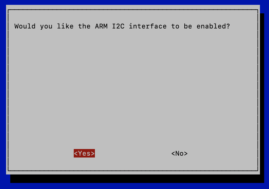 I2C Enabling