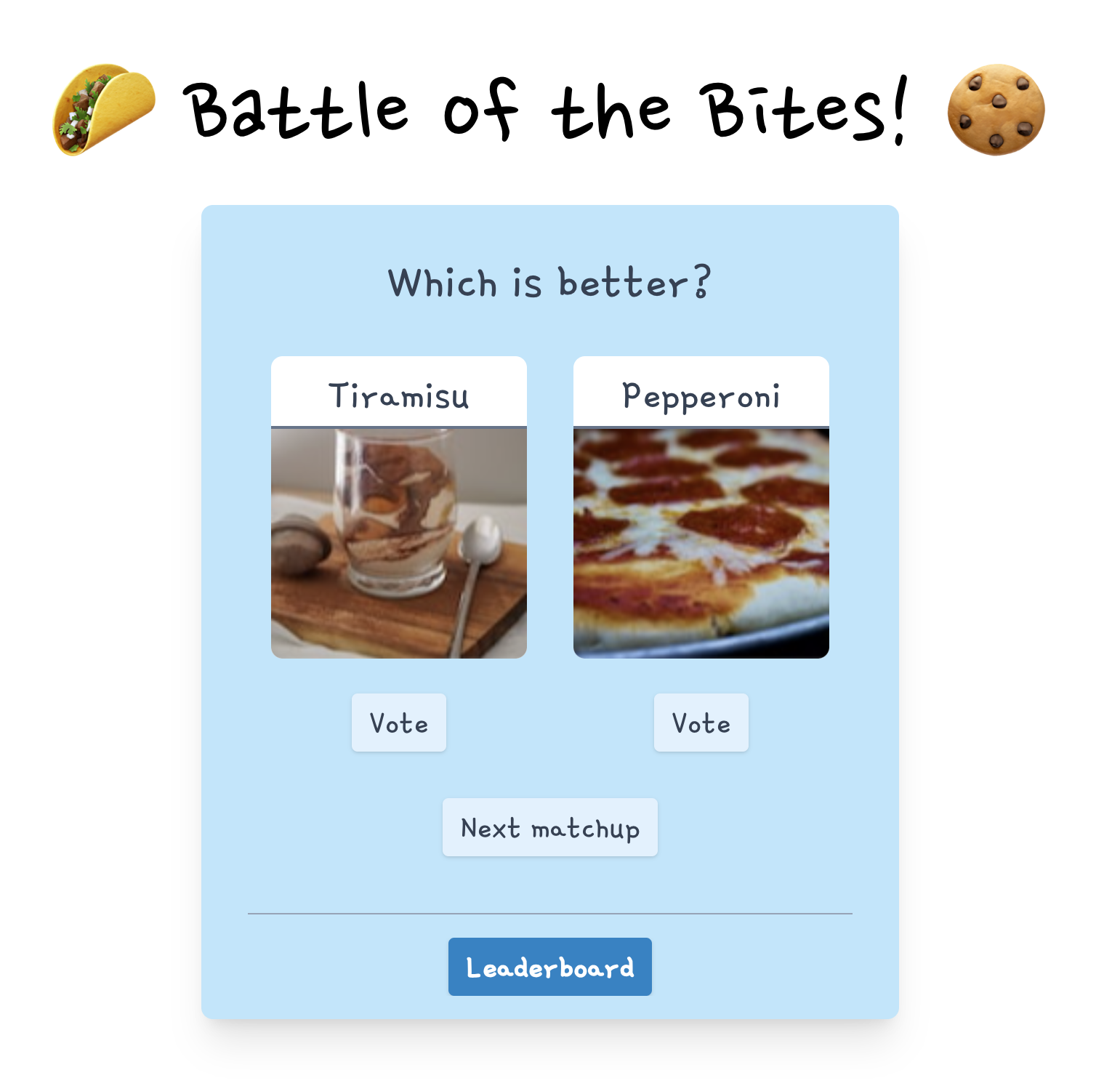 Battle of the Bites screenshot