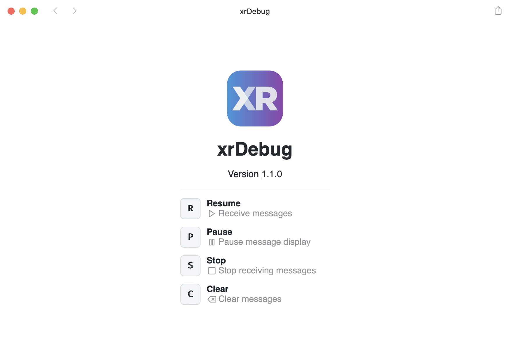 xrDebug light