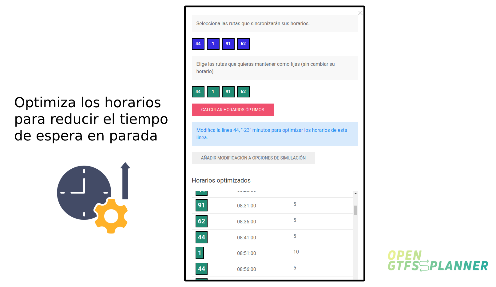 Sincronización de horarios