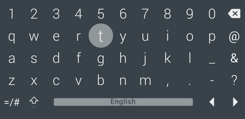 Screenshot of LeanKeyboard