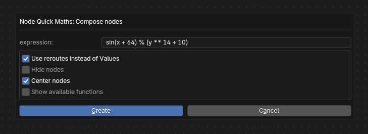 compose dialogue demo