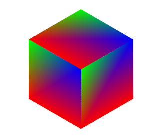 Cube color interpolation