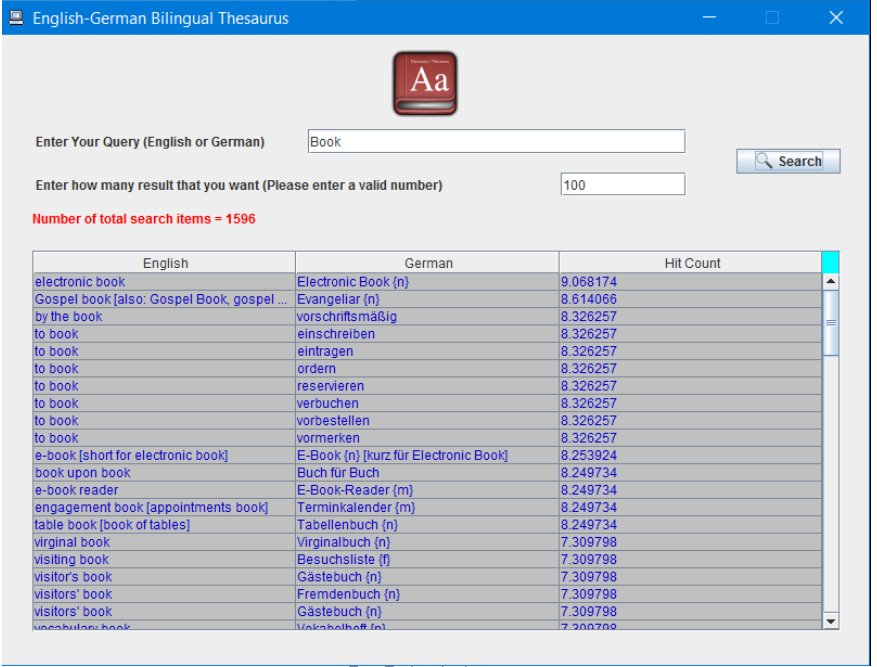 English-German-Bilingual-Thesaurus