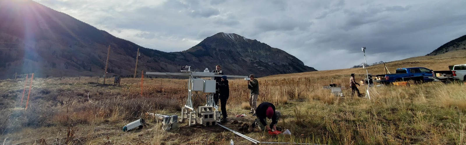 GRAD team installing Radiation instruments at Crested Butte