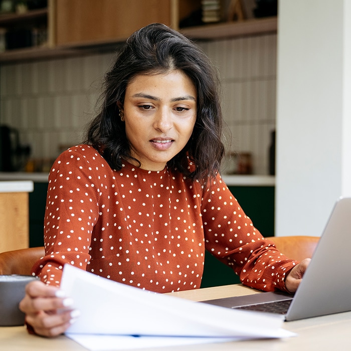 A person learns how to replace a Social Security card on their computer.