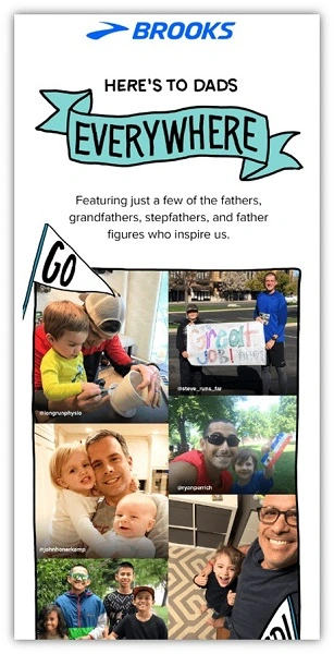 fathers day marketing - fathers day newsletter example