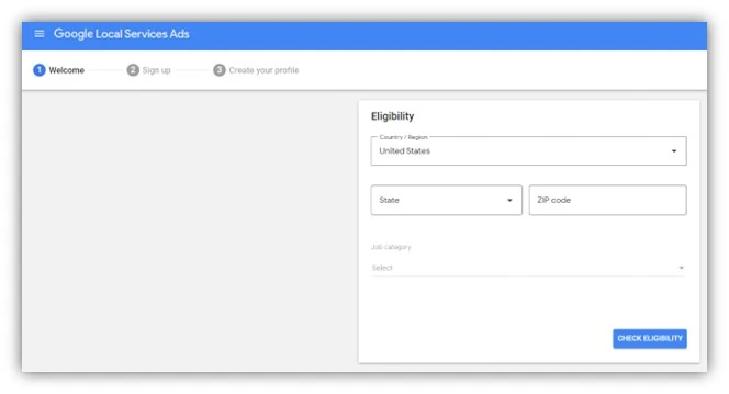 google local services ads - business elligibility