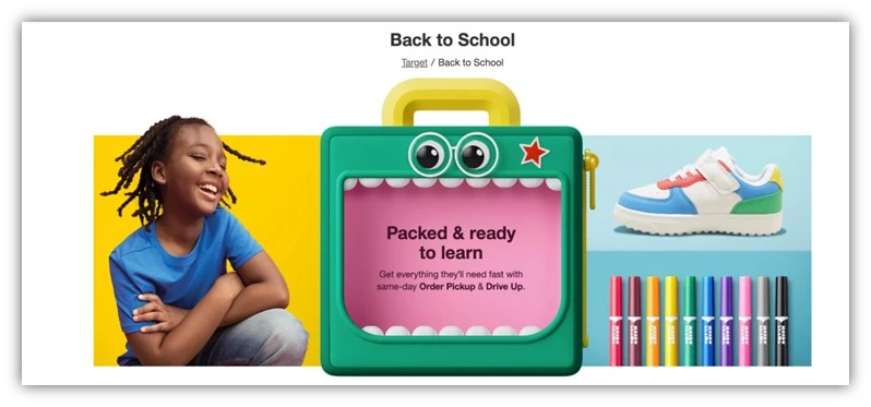 back-to-school slogans - example website copy for back to school