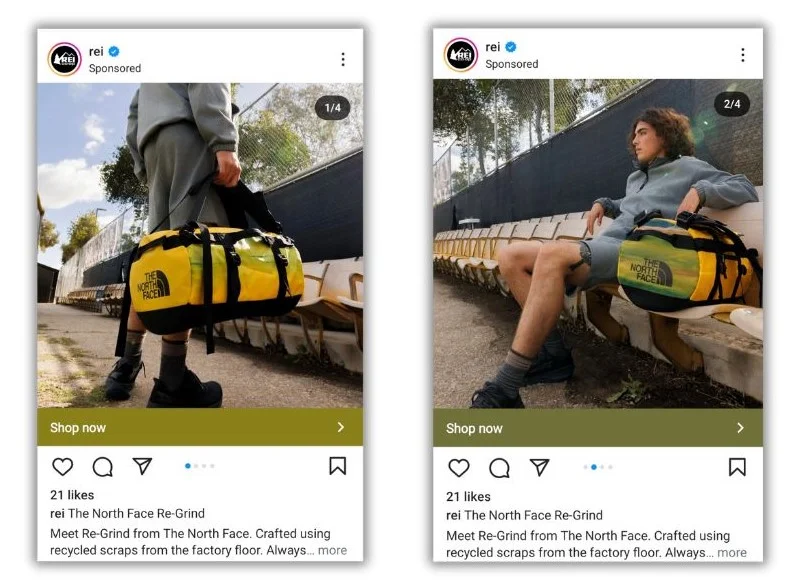 Instagram ad examples - Instagram ad from REI