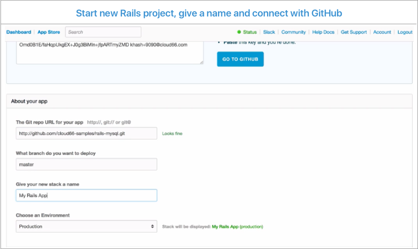 Cloud 66 for Rails  screenshot