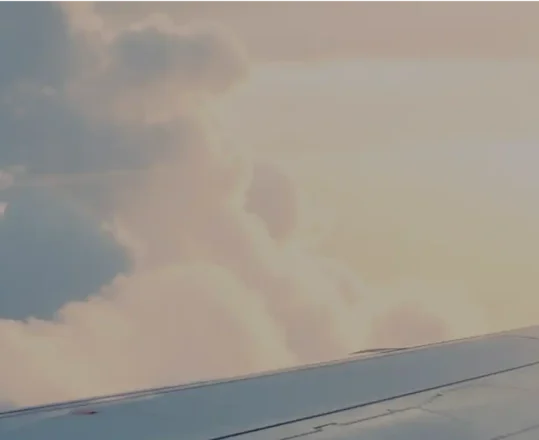 window view of airliner wing