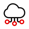 cloud with connection lines