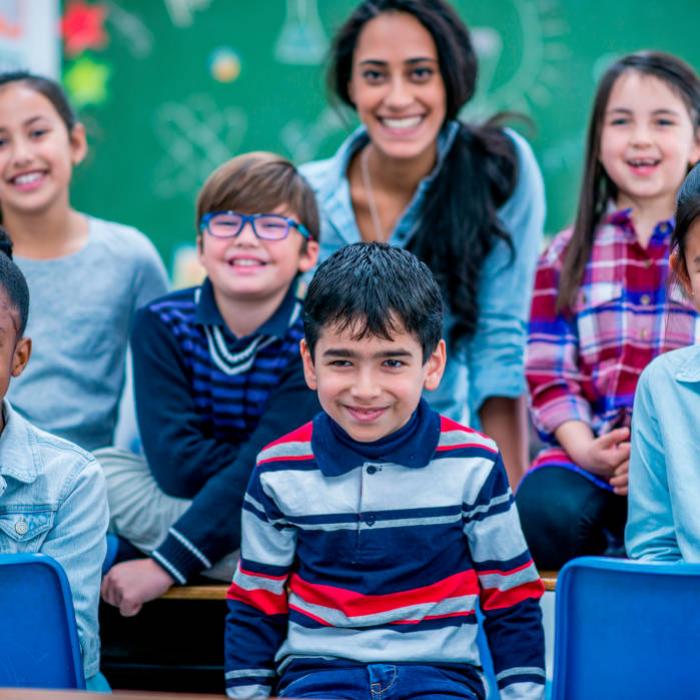 Kids in a classroom