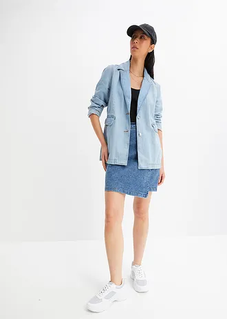 Żakiet dżinsowy Boyfriend Fit, kolor: jasnoniebieski denim