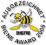 Ausgezeichnet beim BIENE-Award 2006 (Link auf Wettbewerbsseite)