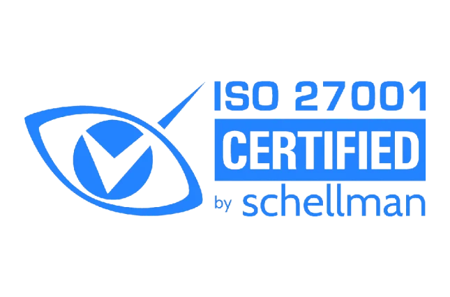 ISO 27001 Certified by Schellman