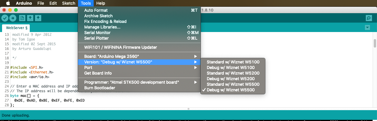 Image showing the Athena bootloader versions