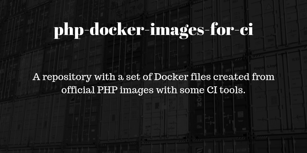 php-docker-images-for-ci