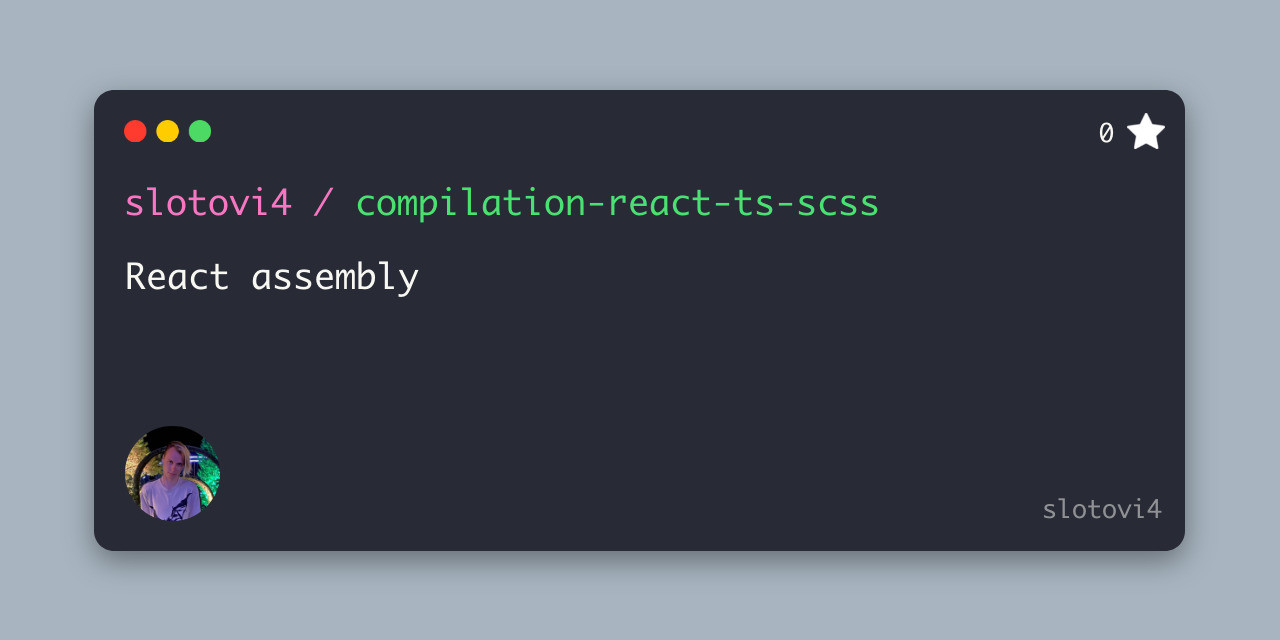 compilation-react-ts-scss