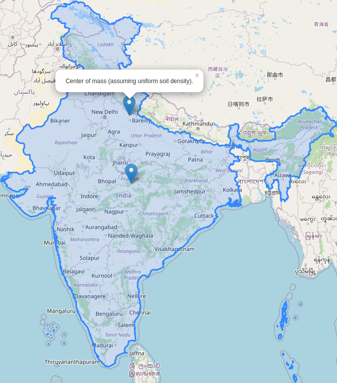 map-india-center