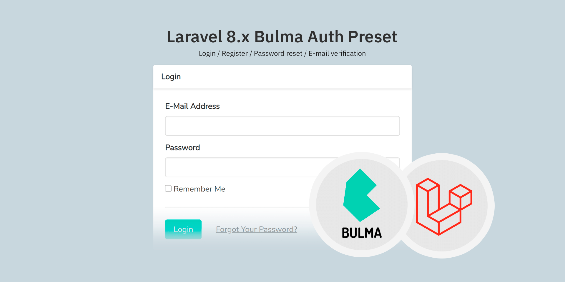 laravel-bulma-auth-preset