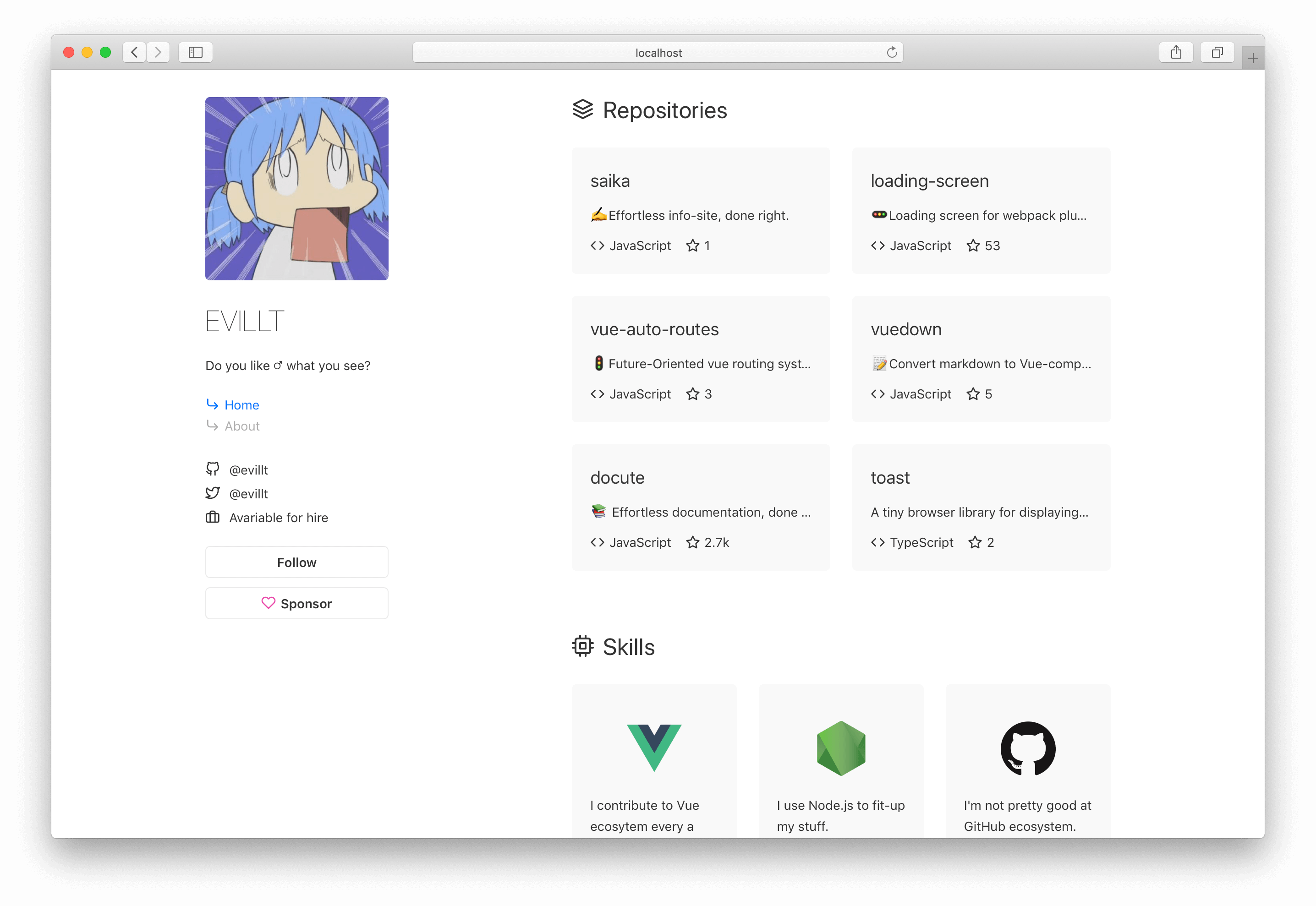 saika-theme-portfolio-demo