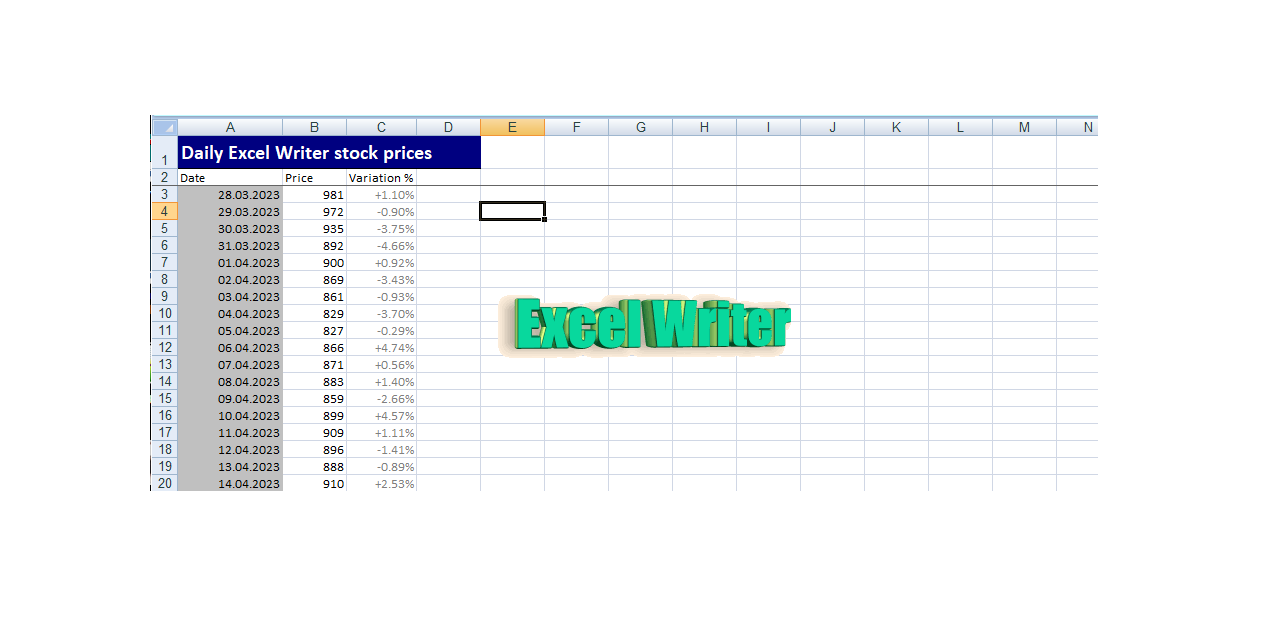 excel-writer