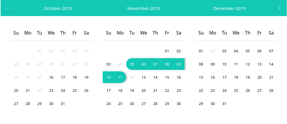 react-trip-date