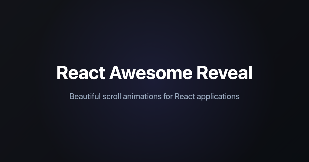 react-awesome-reveal