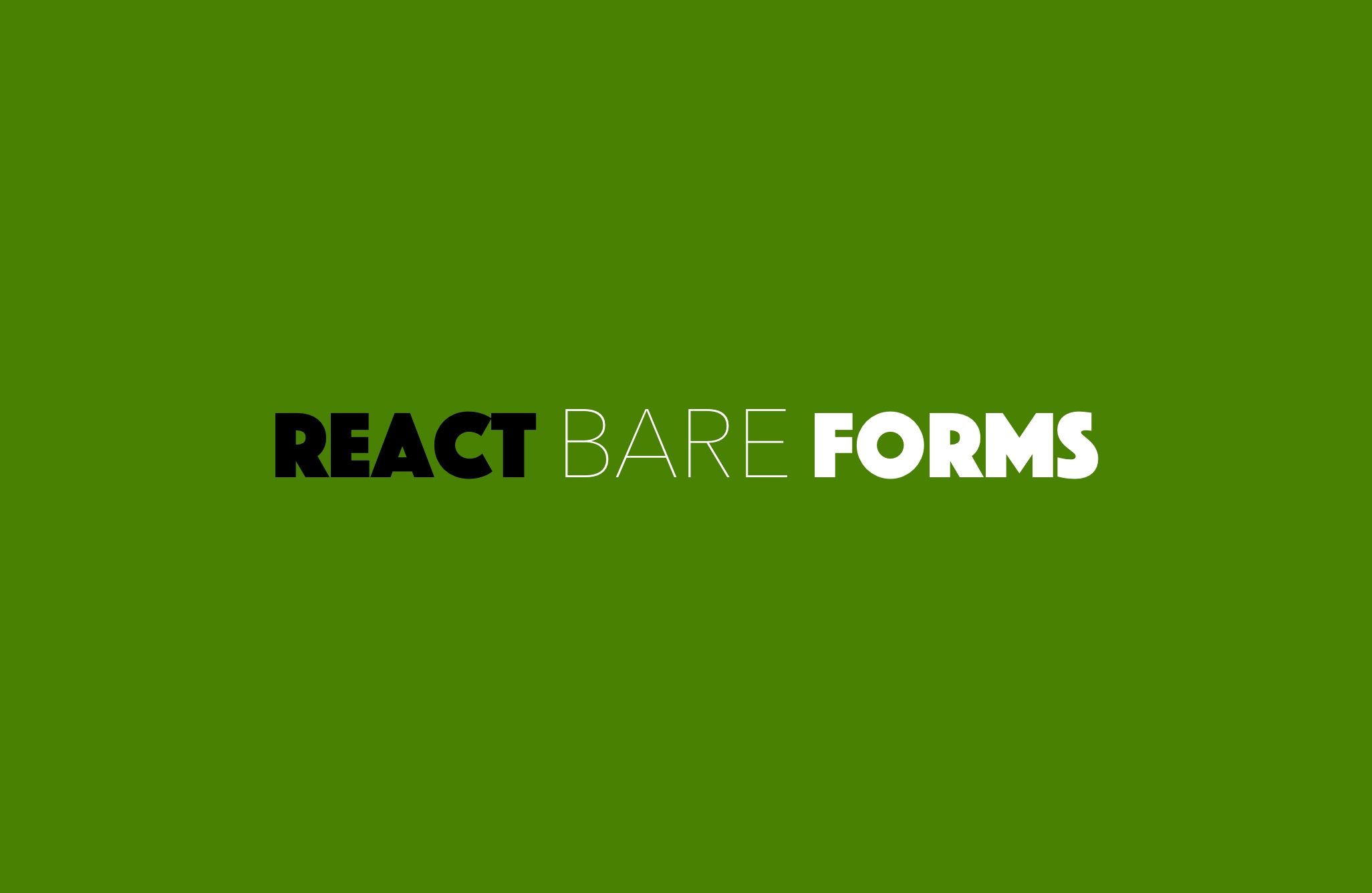 react-bare-forms