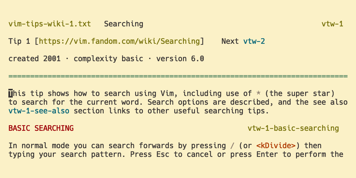 vim-tips-wiki