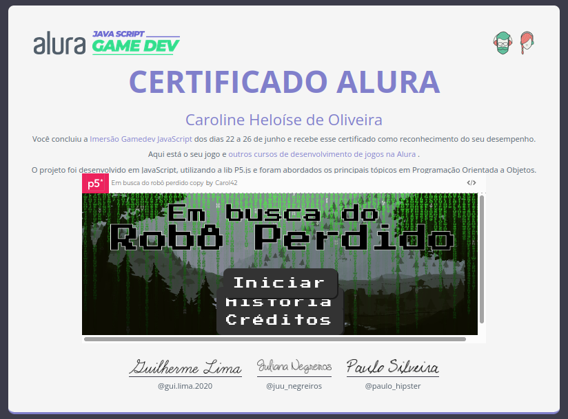 Certificado-Alura-GameDev