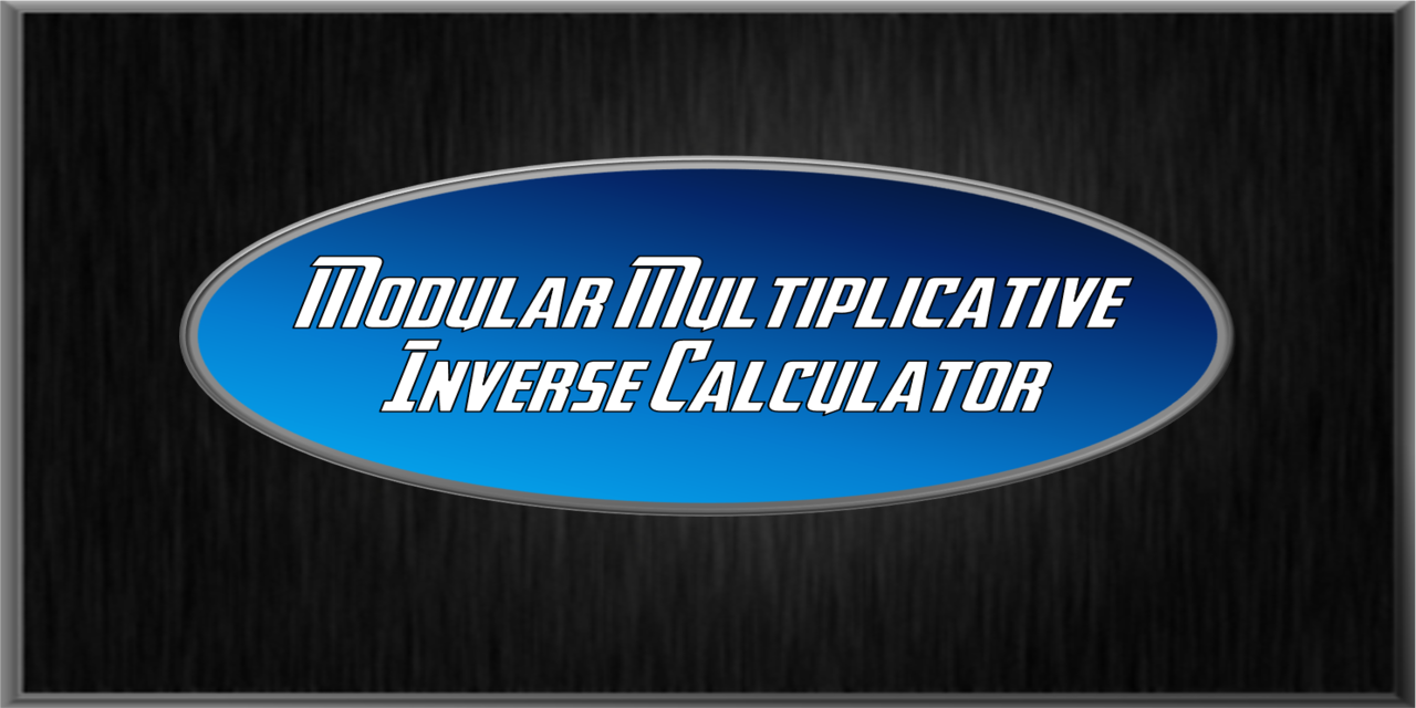 ModularMultiplicativeInverseCalculator