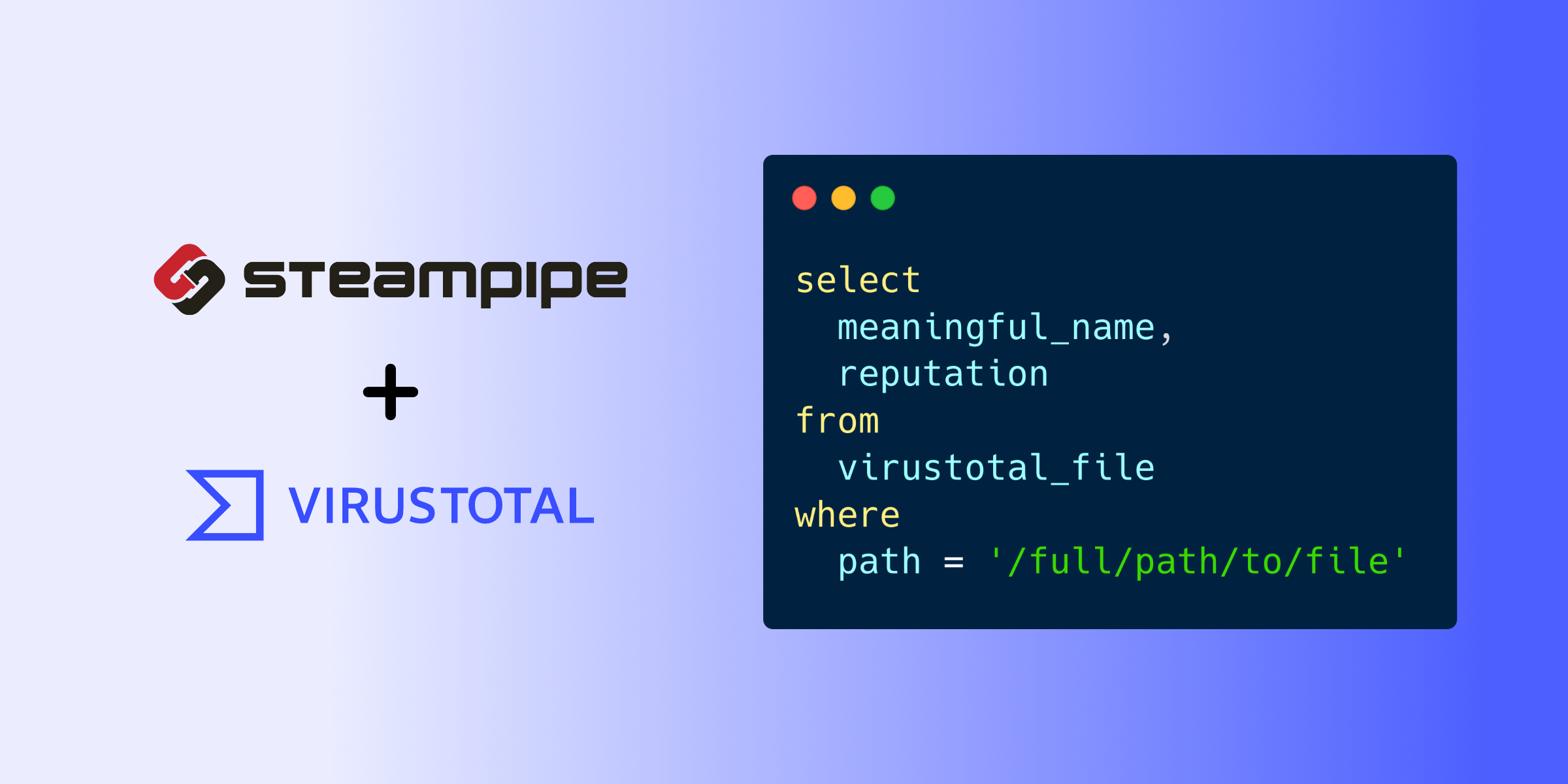 steampipe-plugin-virustotal