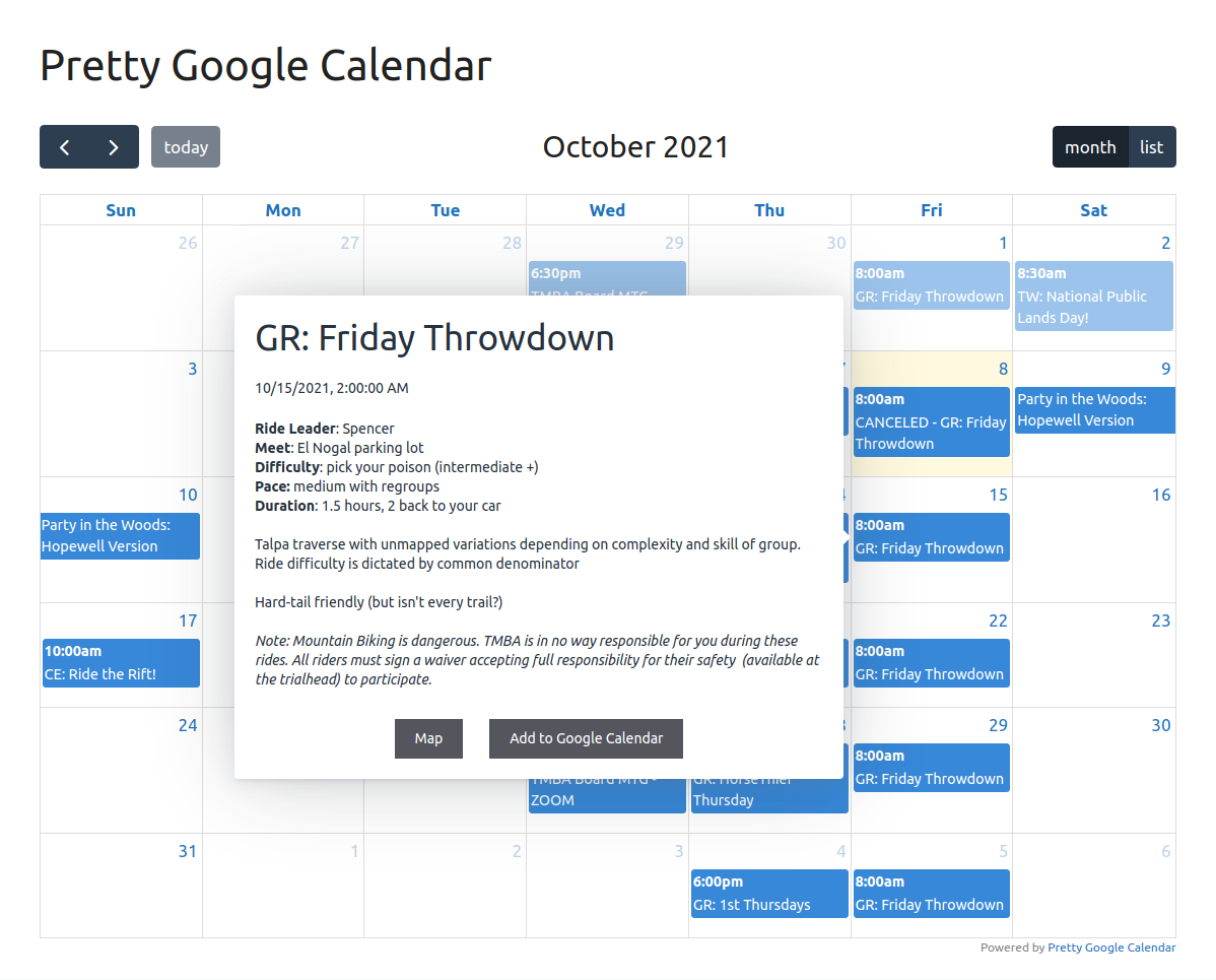 pretty-google-calendar