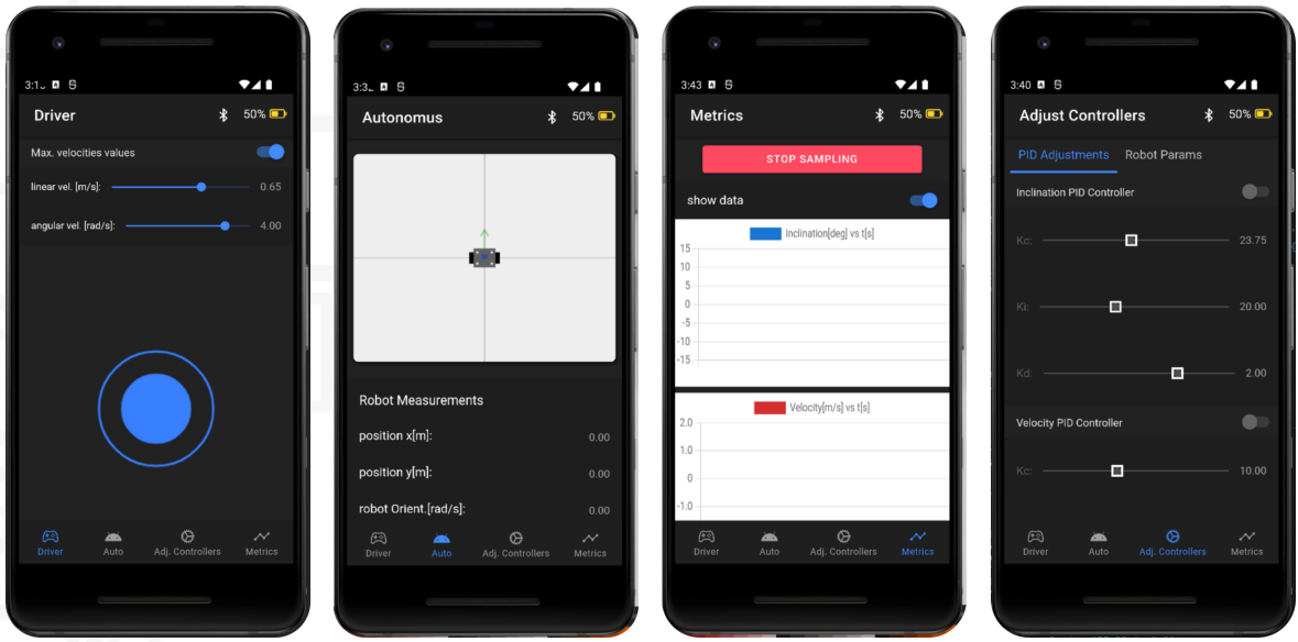 ionic-react-mobile-app-self-balancing-robot