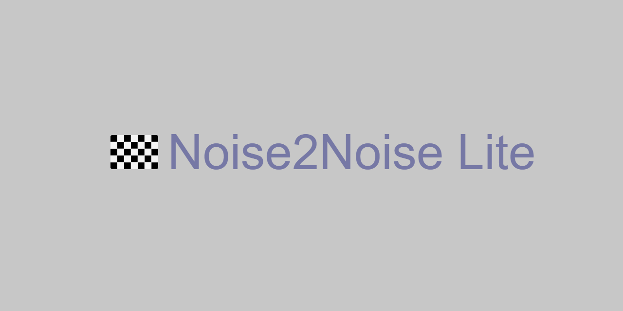 Noise2Noise-Lite-two-ligther-versions-of-the-famous-AI-denoiser-for-small-images