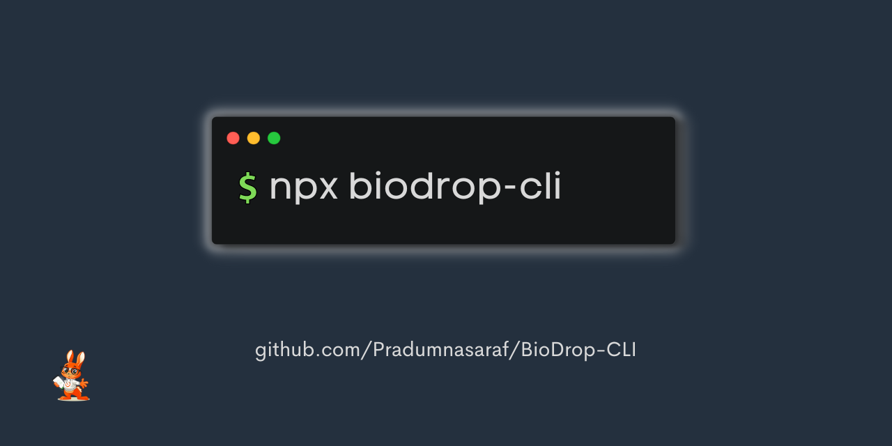 BioDrop-CLI