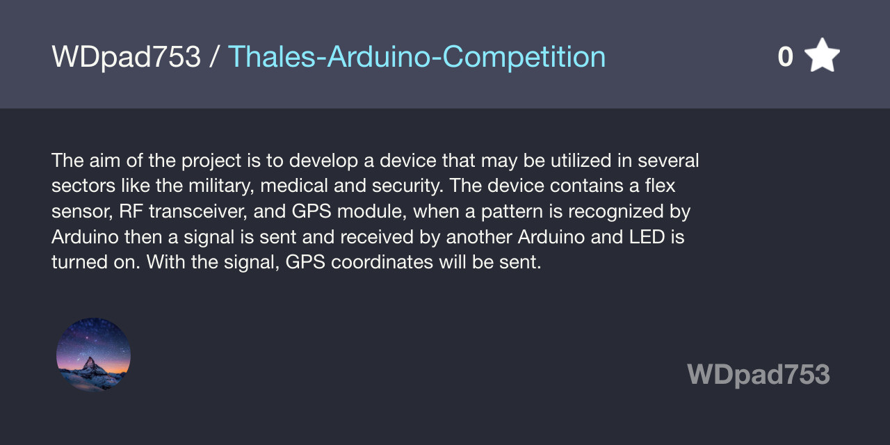 Thales-Arduino-Competition