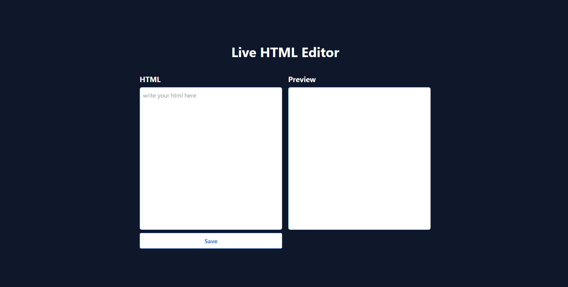 live-html-editor