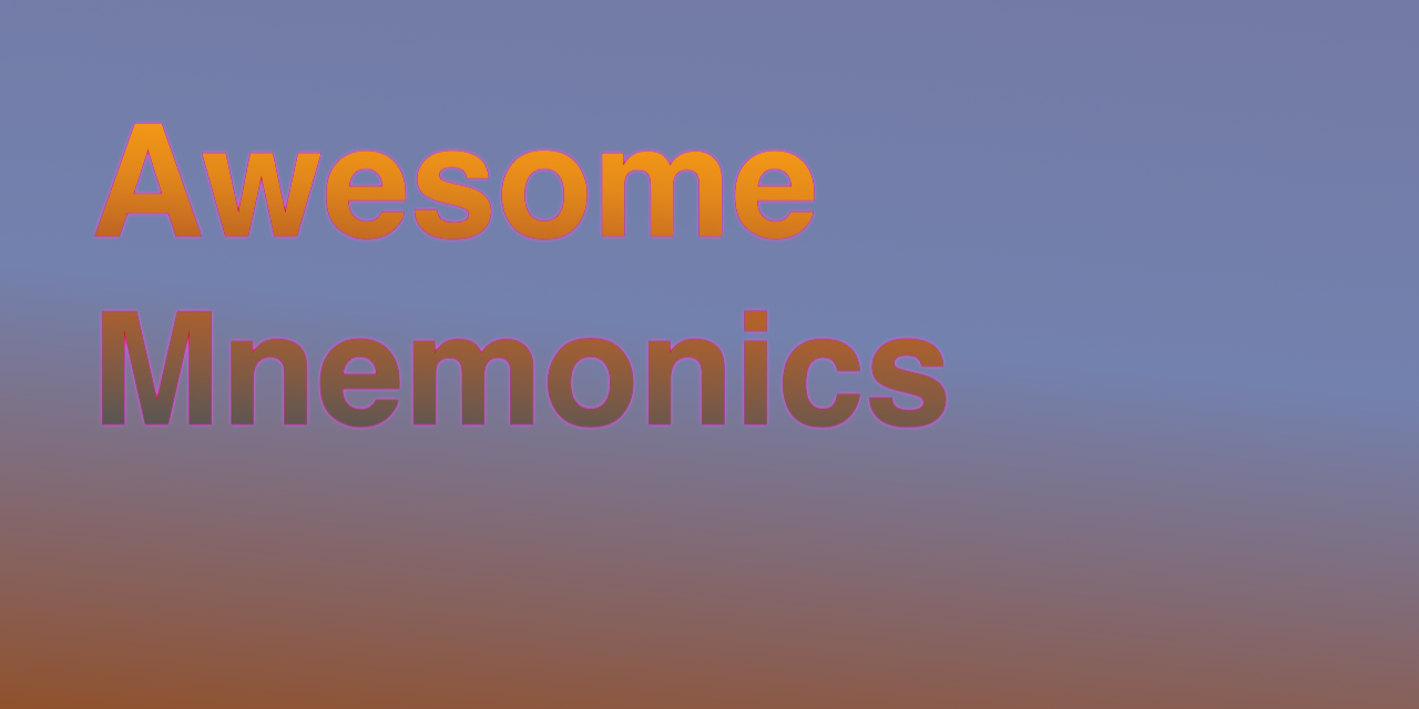 Awesome-Mnemonics