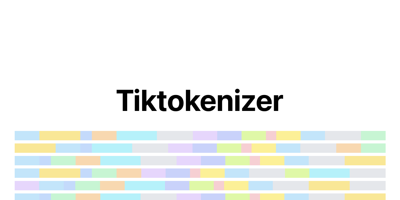 tiktokenizer