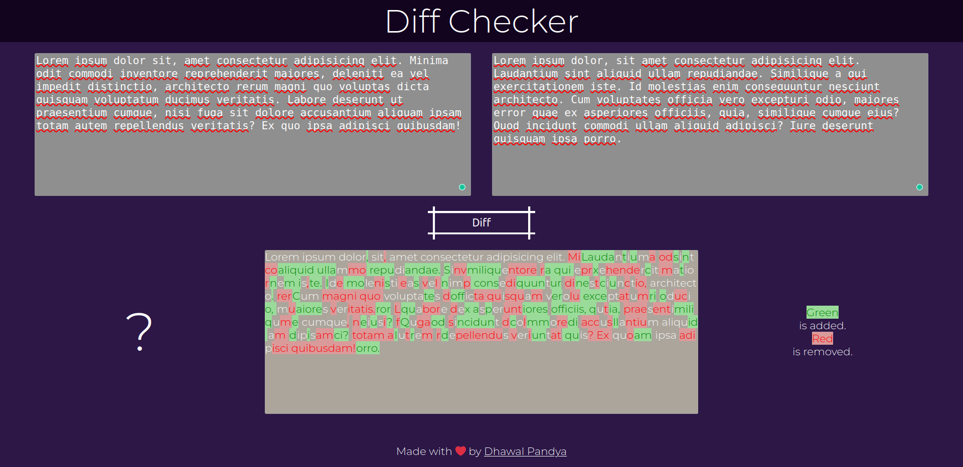 Diff-Checker